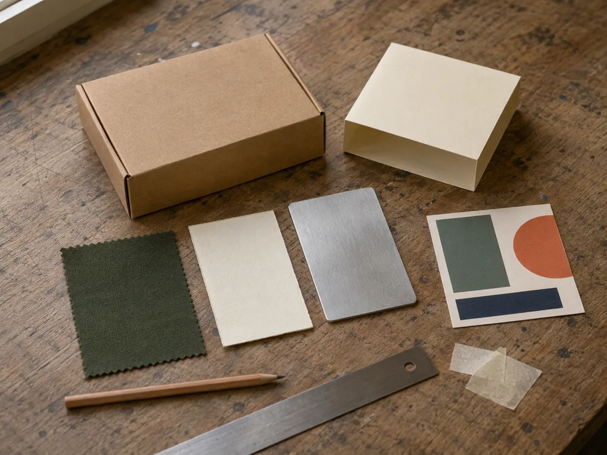 Illustrative material reference board preview for design-led image editing